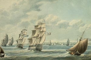 British Ships Blocking Cadiz in 1797